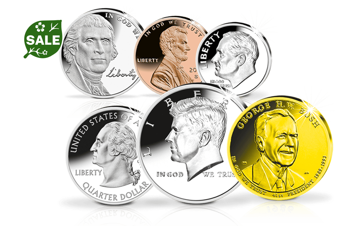 Kursmünzensatz der USA George H. W. Bush