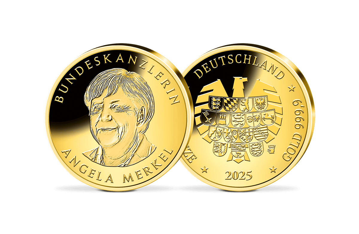 Goldprägung Bundeskanzlerin Angela Merkel