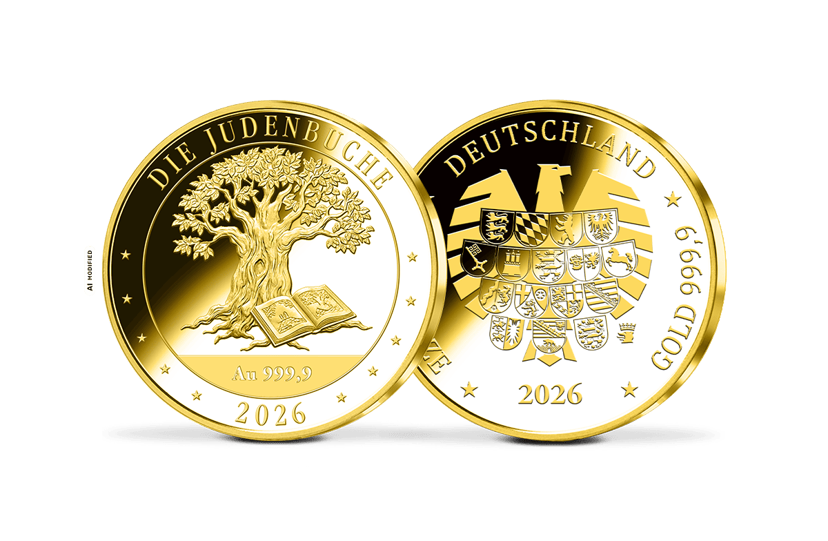 Gold-Gedenkprägungen Judenbuche