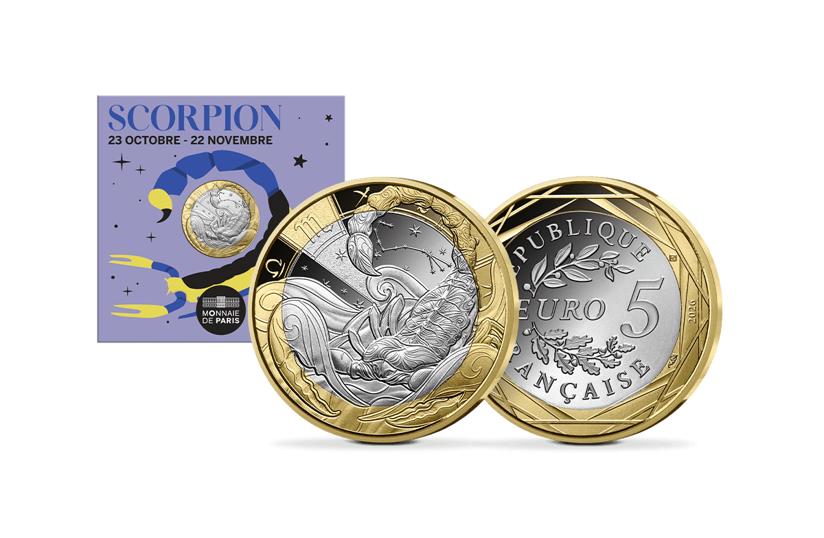 5-Euro-Gedenkmünze Frankreich – Skorpion 2026