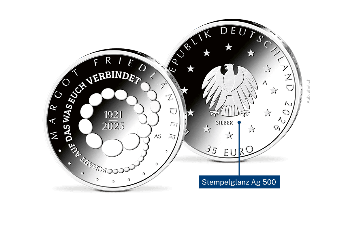 35-Euro-Silbermünze Margot Friedländer