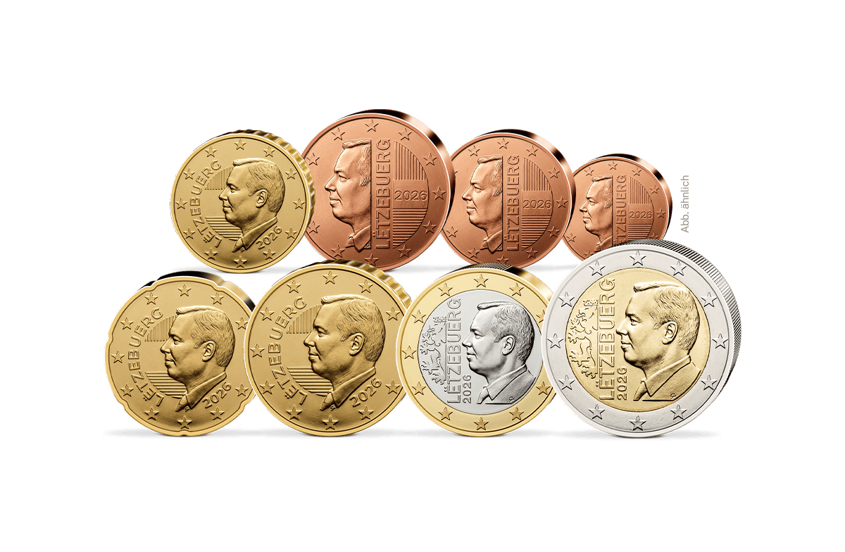 Euro-Kursmünzensatz Luxemburg 2026