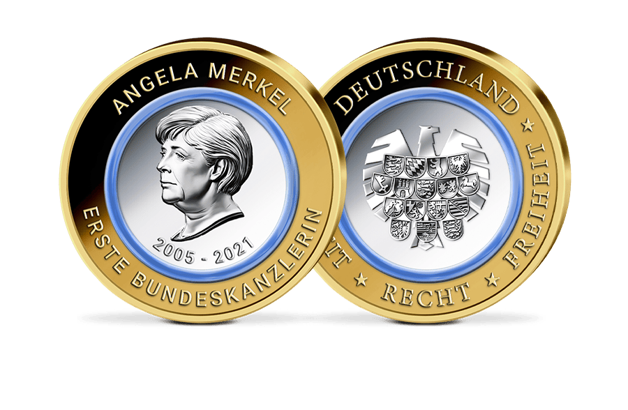 Gedenkprägung Angela Merkel