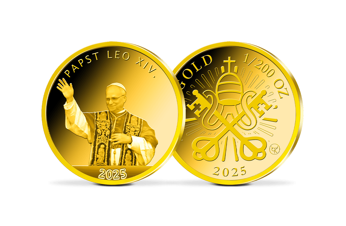 Gold-Gedenkprägung Papst Leo XIV.
