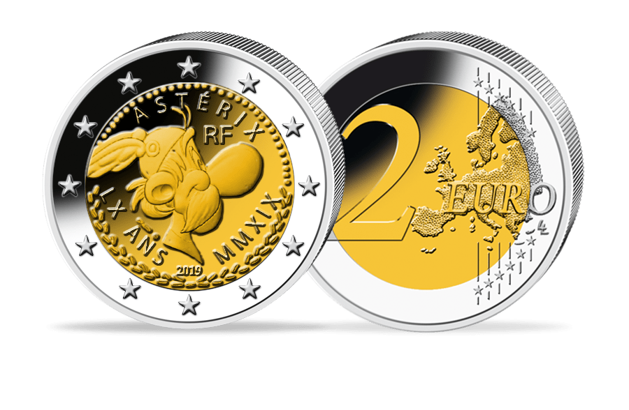 2-Euro-Gedenkmünze - Frankreich 2019 - 60 Jahre Asterix 2-Euro-Gedenkmünze - Frankreich 2019 - 60 Jahre Asterix