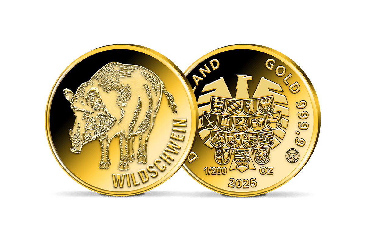 Gold-Gedenkprägung Wildschwein