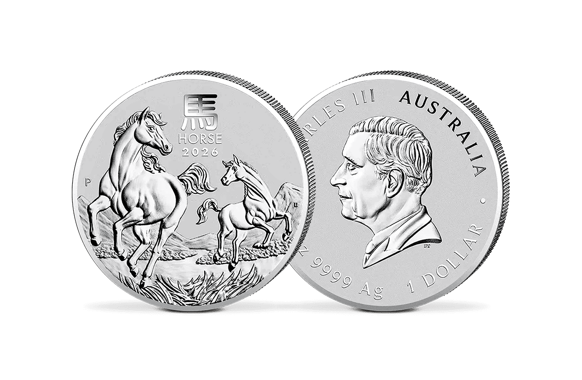 Silber-Anlagemünze Australien - Pferd 2026