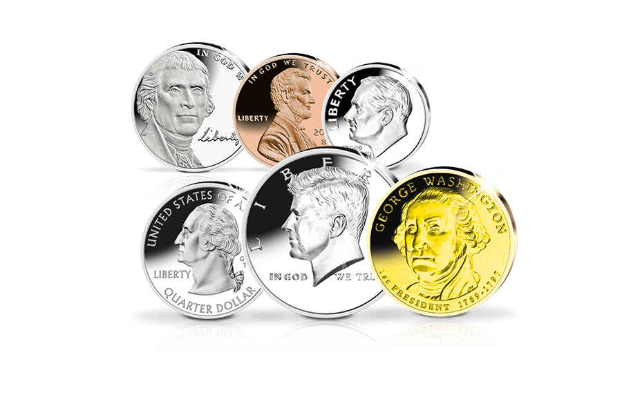 Kursmünzensatz der USA – George Washington