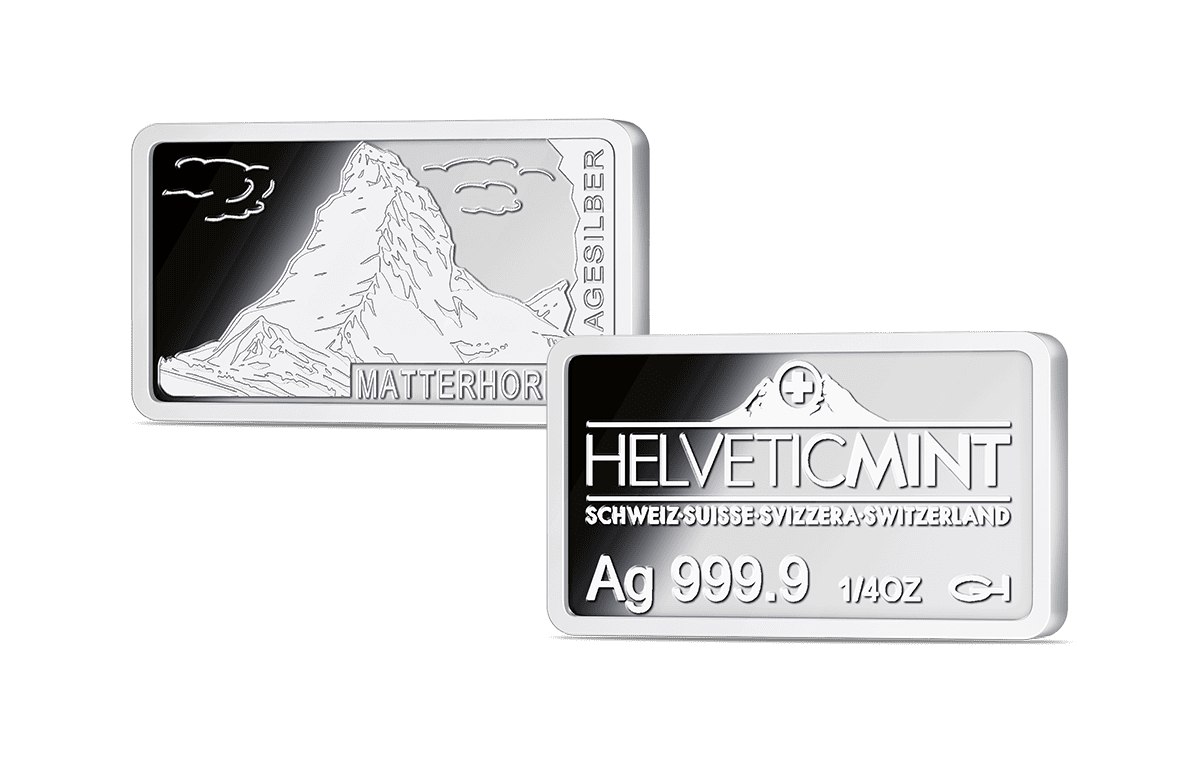 Schweizer Silberbarren Matterhorn