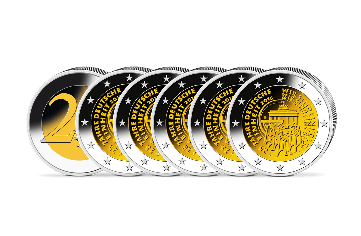 2-Euro-Gedenkmünzensatz 25 Jahre Deutsche Einheit