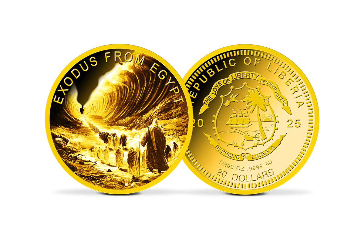 Dollar-Goldmünze Auszug aus Ägypten