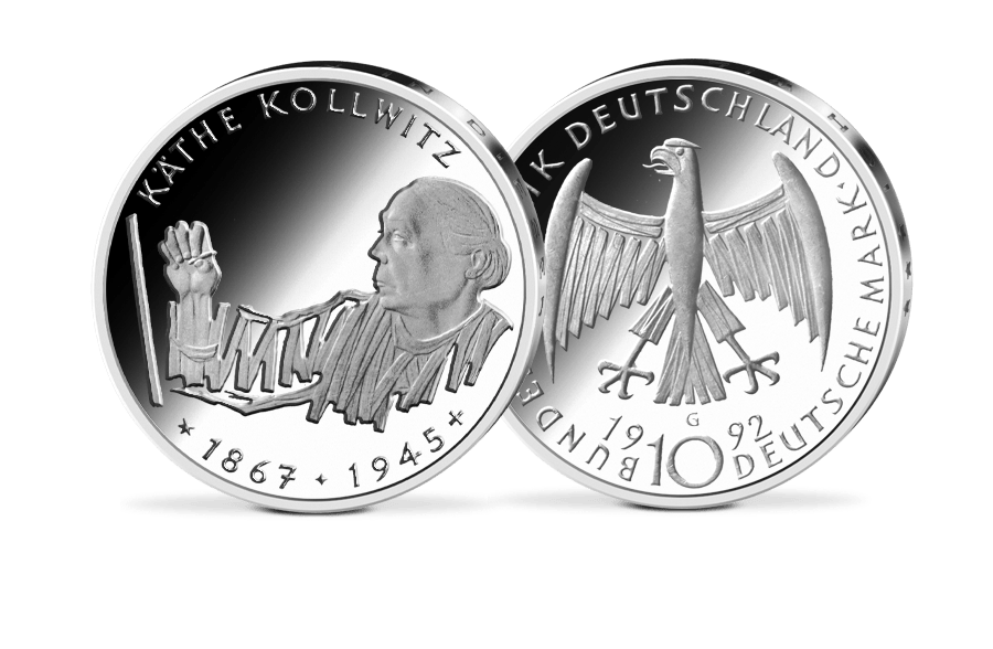 10-DM-Münze 125. Geburtstag von Käthe Kollwitz