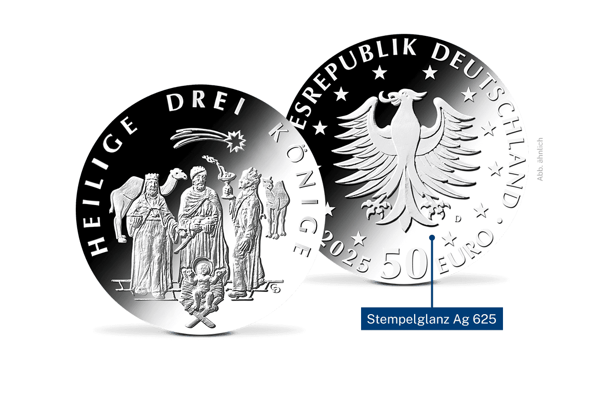 50-Euro-Silbermünze Heilige Drei Könige