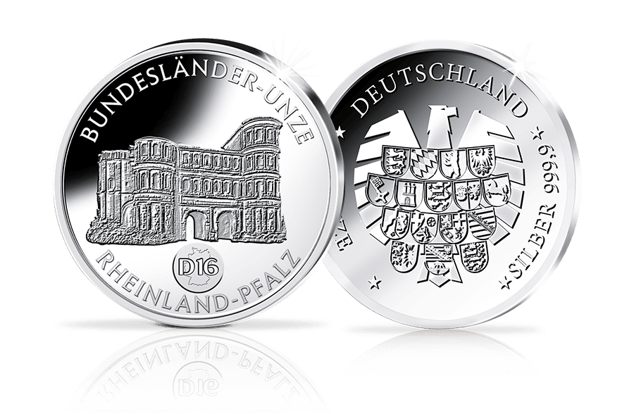 Silber-Unze Rheinland-Pfalz – Porta Nigra Silber-Unze Rheinland-Pfalz – Porta Nigra