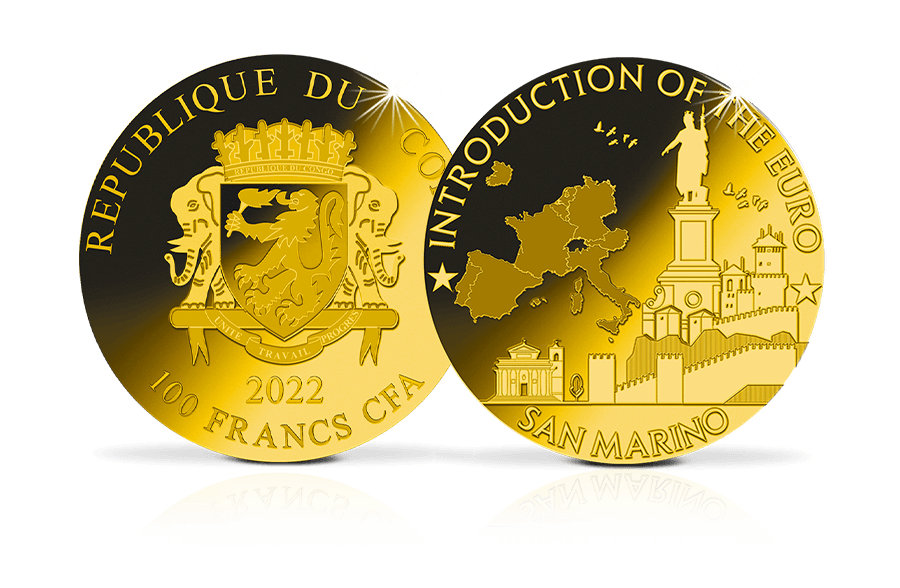 Goldmünze San Marino