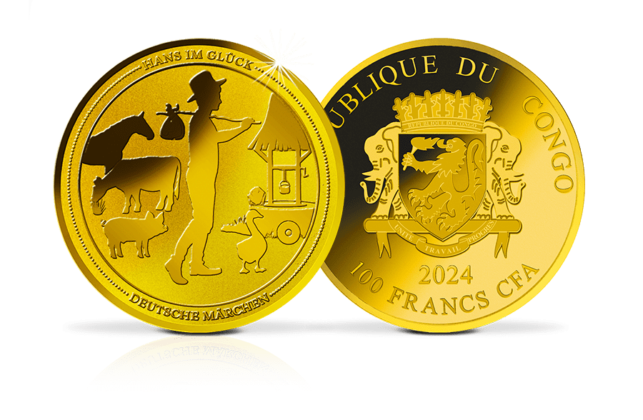 Goldmünze Hans im Glück