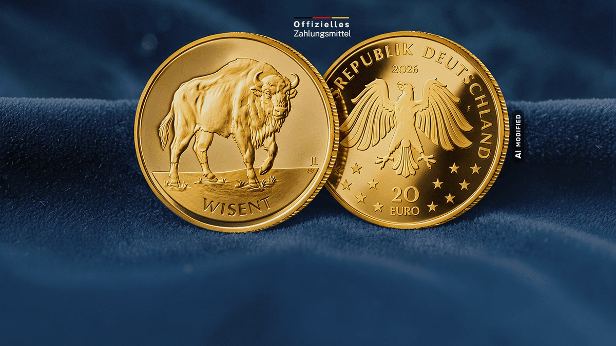 20-Euro-Goldmünze Wisent 2026: der Bison kehrt zurück