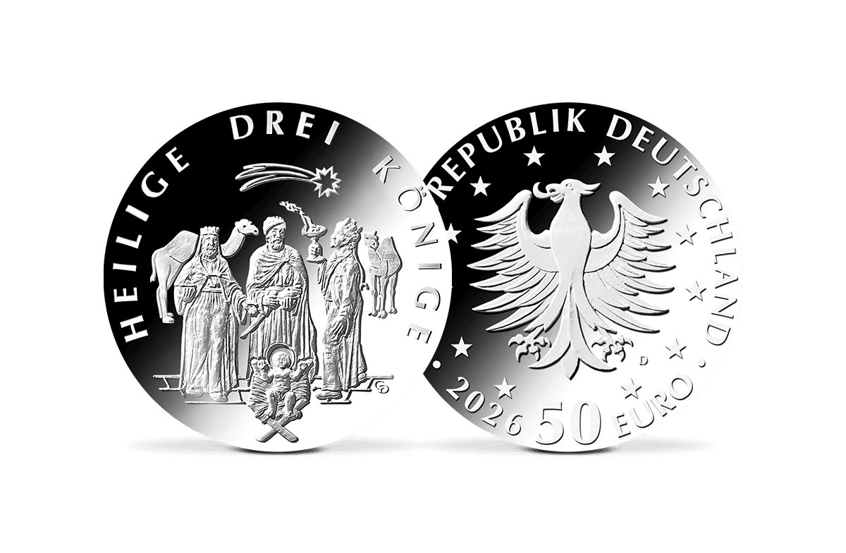 50-Euro-Silbermünze Heilige Drei Könige 2026