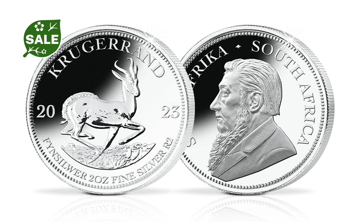 Sonderedition 2-Unzen-Silbermünze Krügerrand 2023