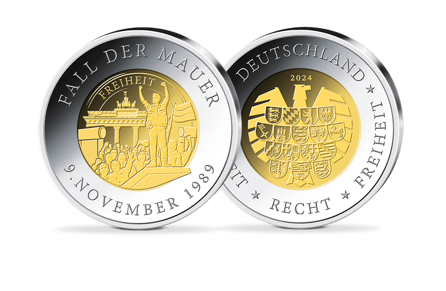 Sonder-Gedenkprägung Fall der Mauer – 9.11.1989 Sonder-Gedenkprägung Fall der Mauer – 9.11.1989