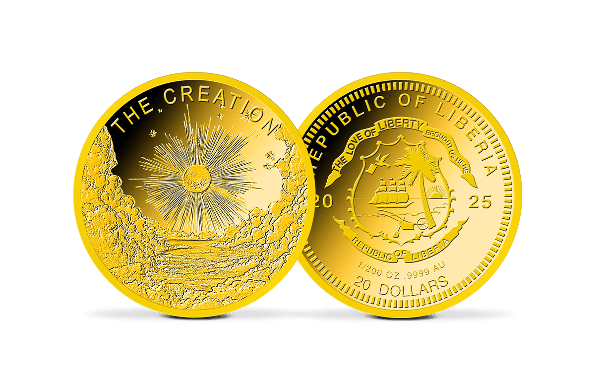 Dollar-Goldmünze Die Schöpfung