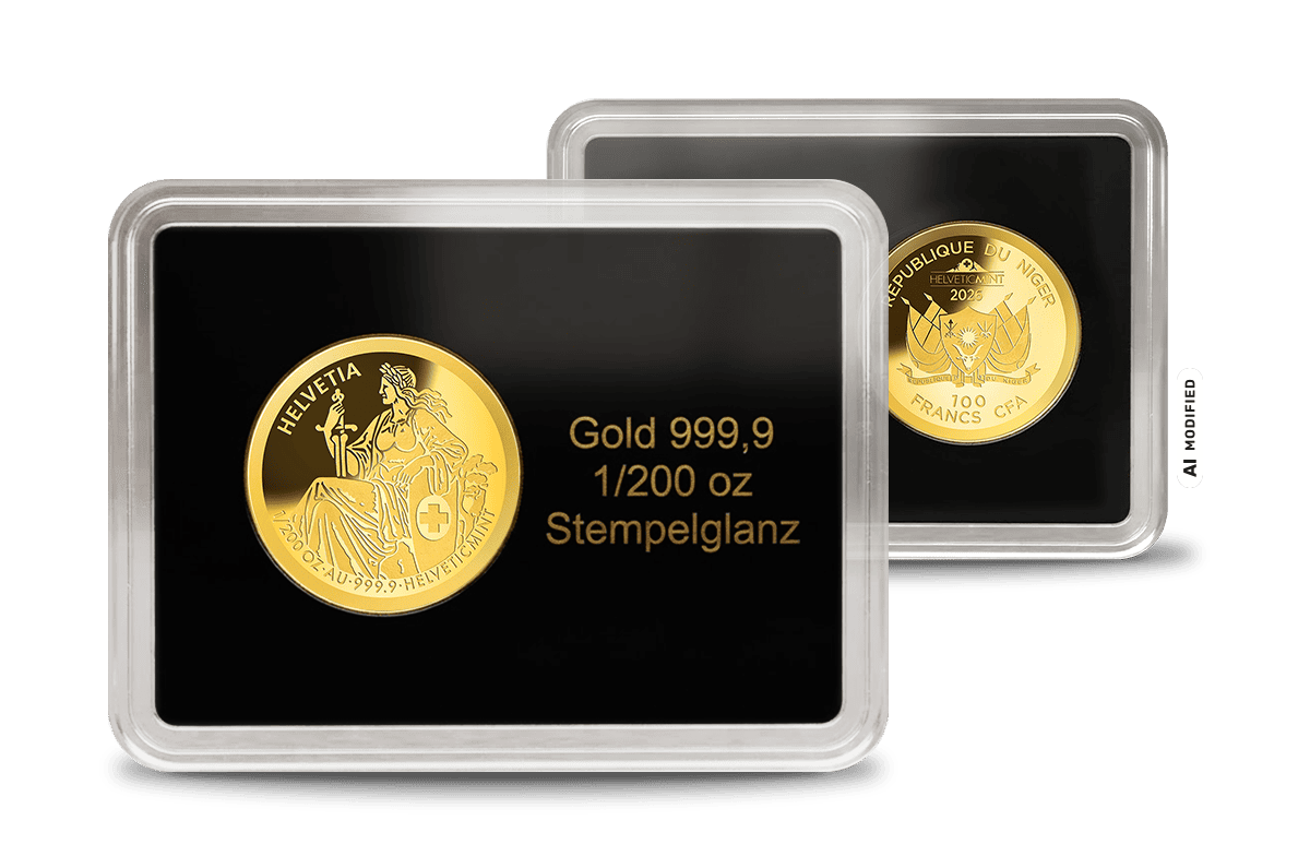 Goldmünze Helvetia