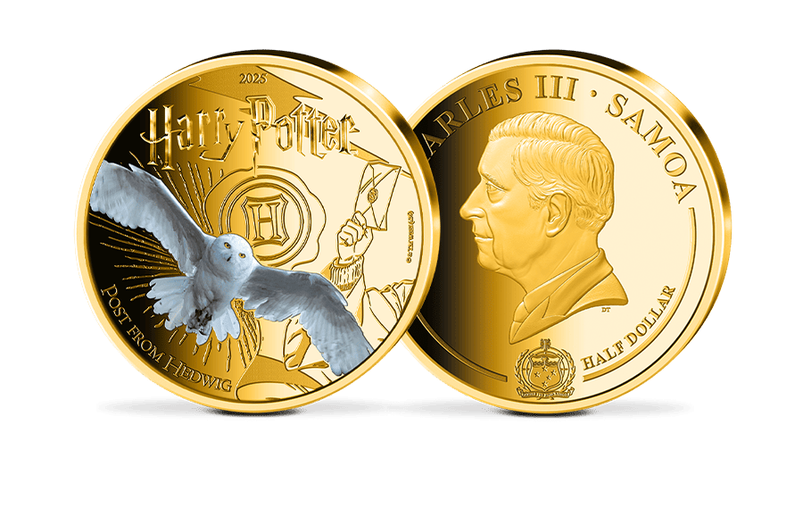 Offizielle Gedenkmünze - Post von Hedwig