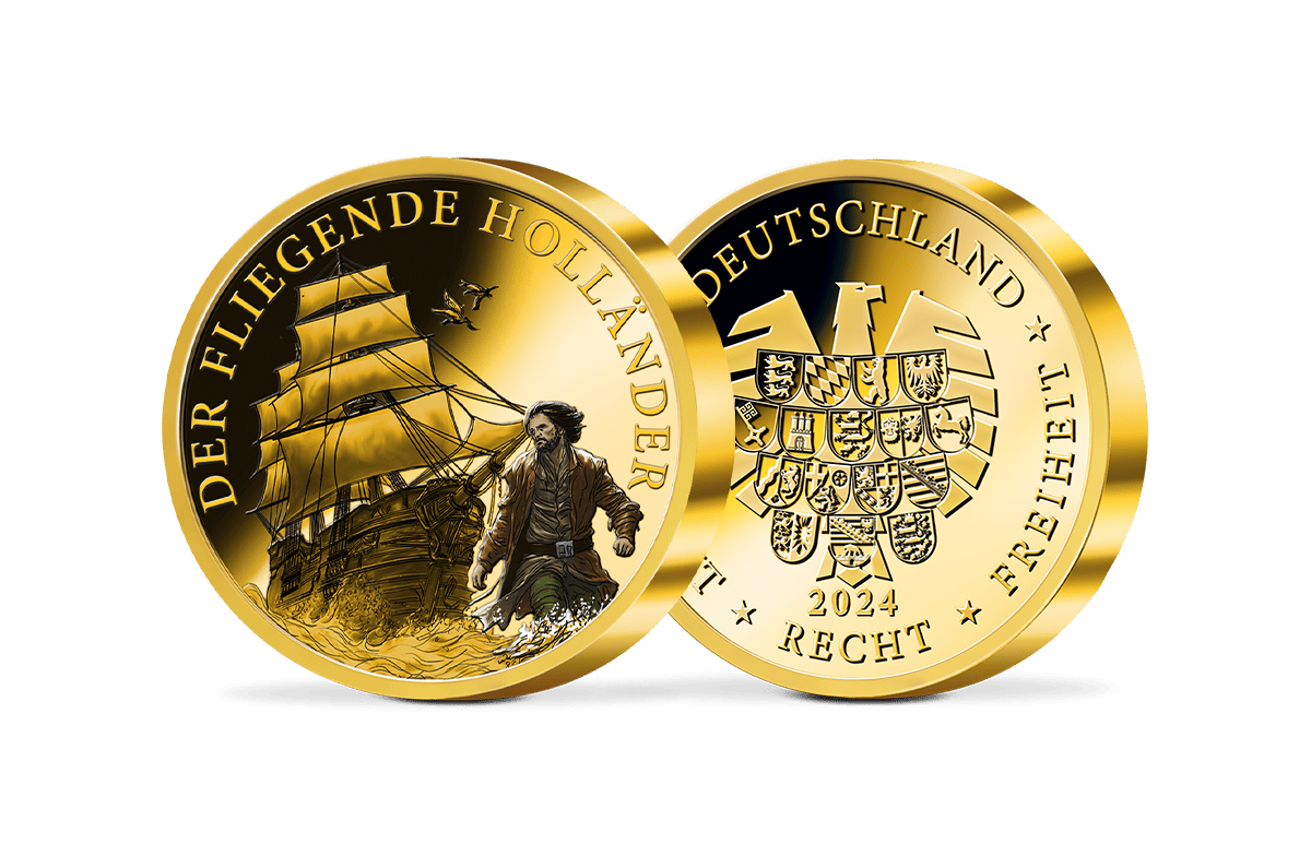Piedfort-Gedenkprägung Der Fliegende Holländer Piedfort-Gedenkprägung Der Fliegende Holländer