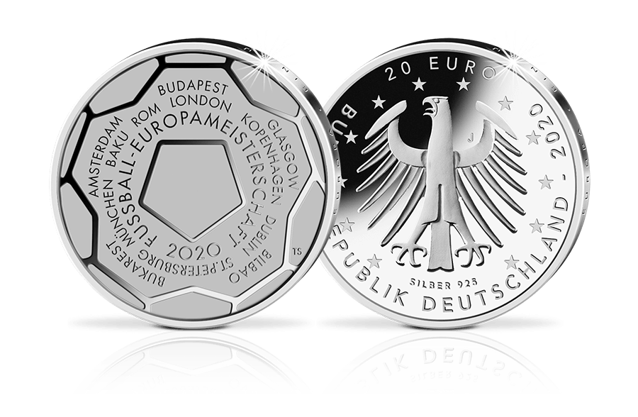 20-Euro-Münze Fußball-Europameisterschaft 2020 20-Euro-Münze Fußball-Europameisterschaft 2020