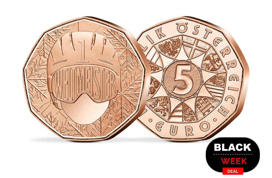  5-Euro-Münze Österreich Ski-WM