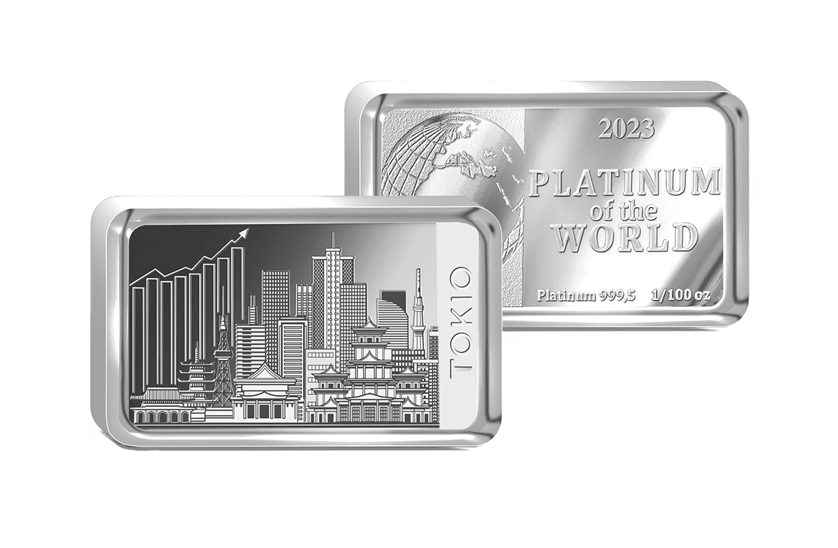 Platinbarren Finanzplatz Tokio