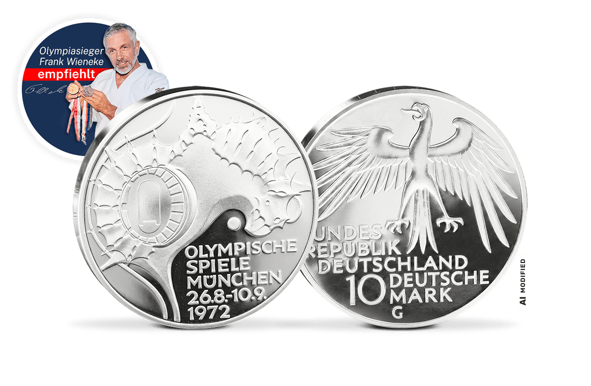 10-DM-Münze Olympiastadion München