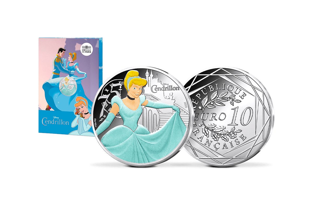 10-Euro-Silbermünze Frankreich Cinderella 