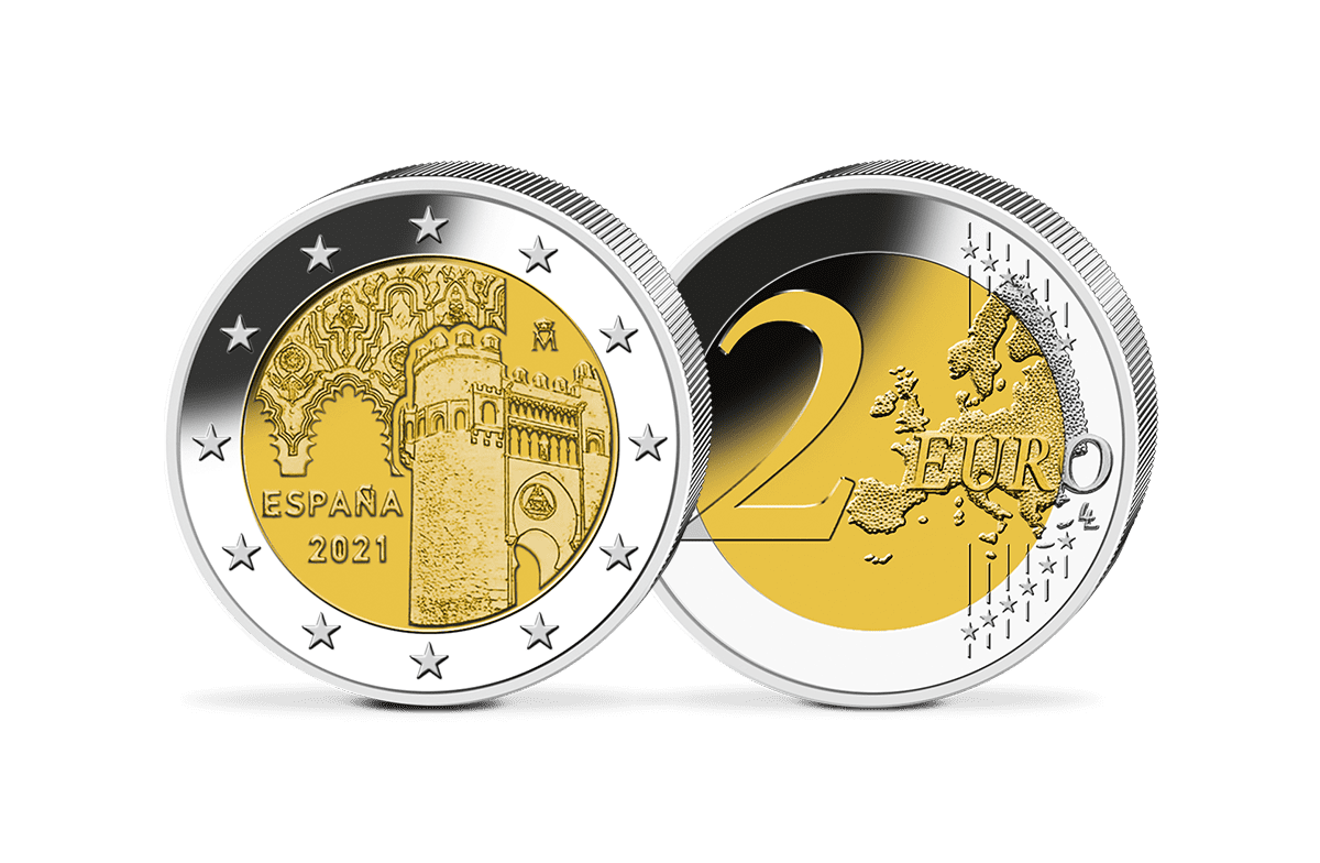 2-Euro-Gedenkmünze Spanien - UNESCO Altstadt von Toledo