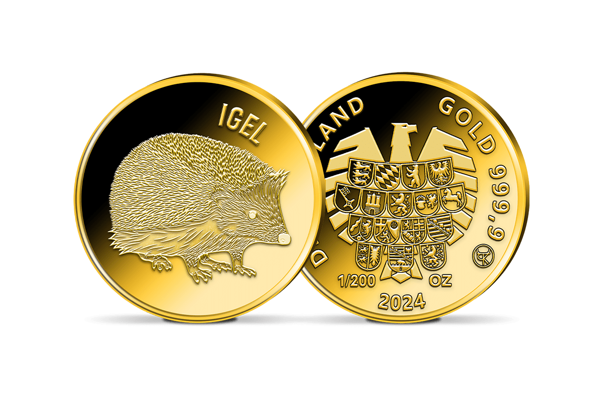 Gold-Gedenkprägung Igel