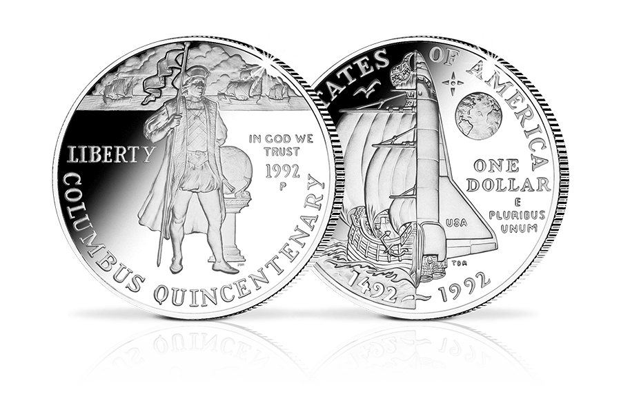 US-Silber-Dollar Kolumbus