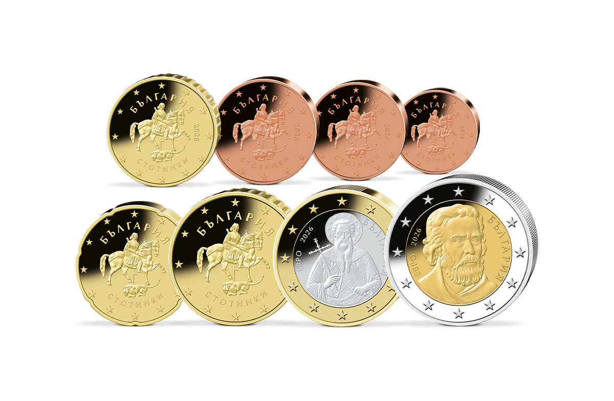 Der erste Euro-Kursmünzensatz Bulgarien 2026