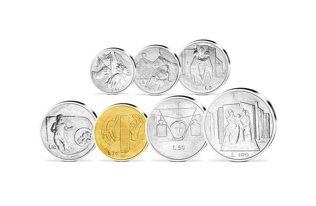 Kursmünzensatz San Marino 1976