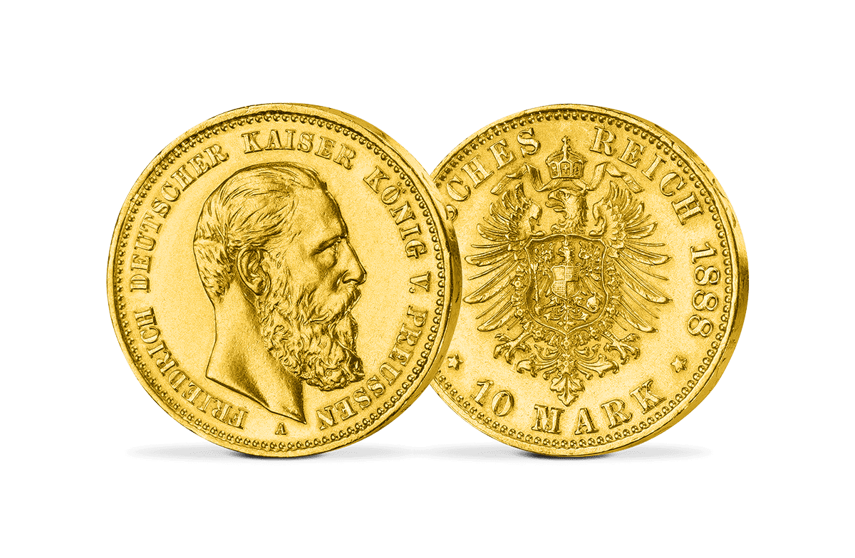  10 Gold-Mark Friedrich III. J. 247