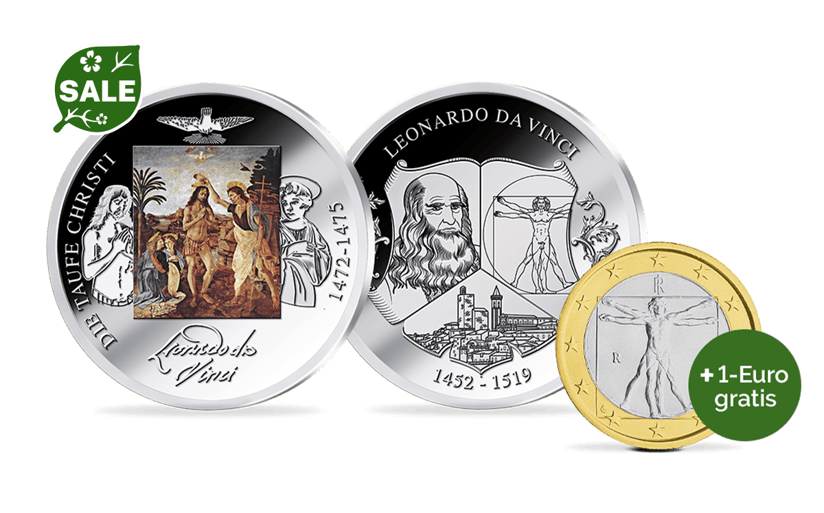 Sonder-Gedenkprägung Taufe Christi + 1 Euro gratis