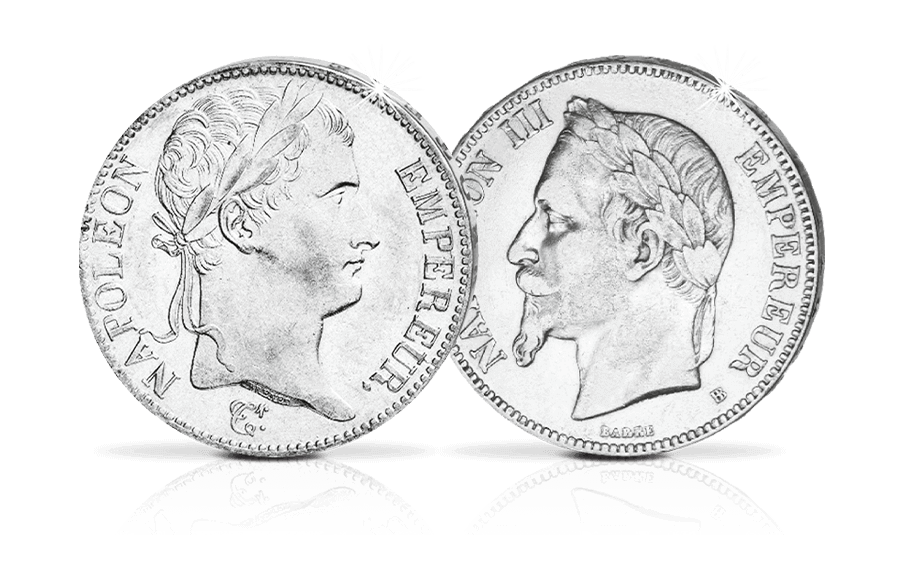 Silberkollektion Kaiser Napoleon I. und Napoleon III.  Silberkollektion Kaiser Napoleon I. und Napoleon III.