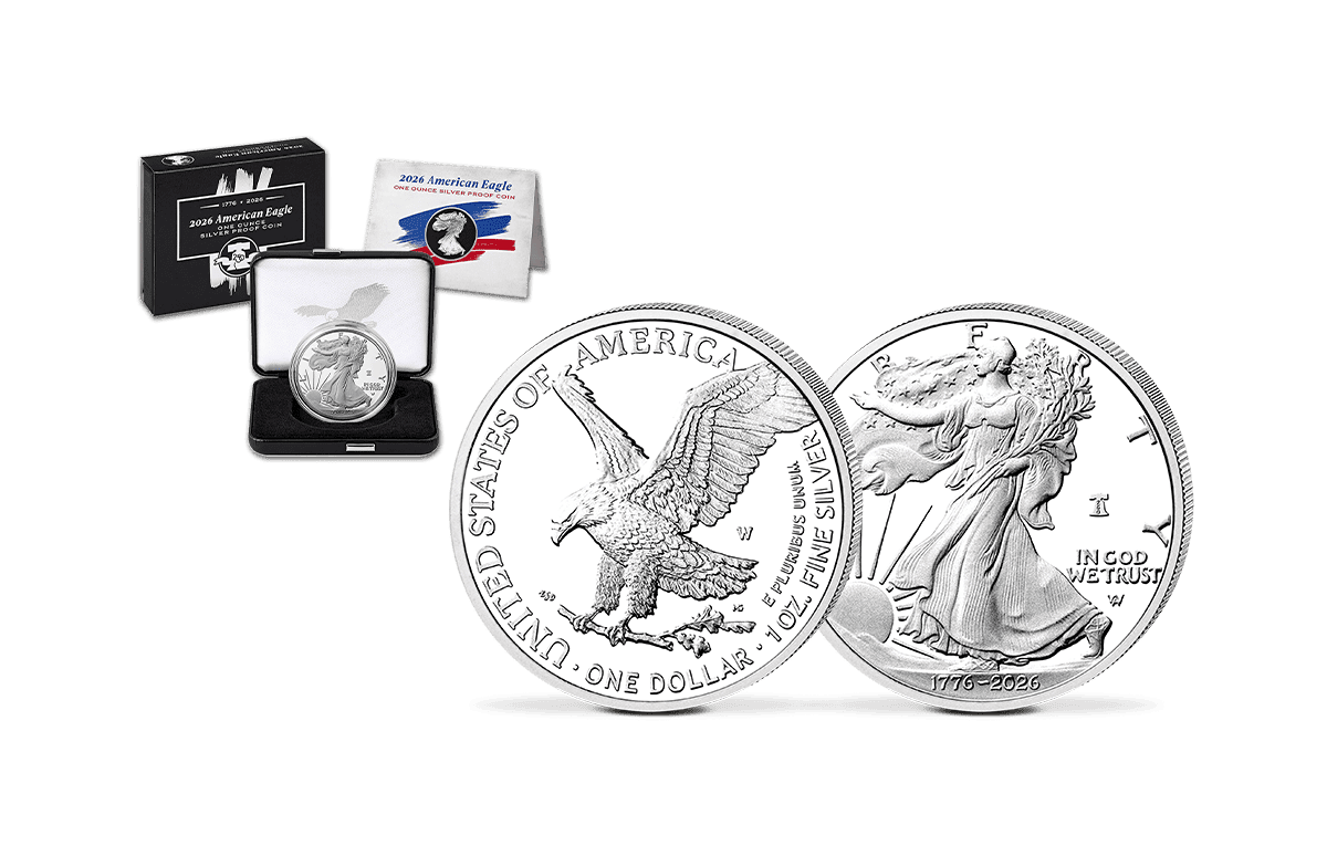 Anlage-Münze American Eagle 2026 - Offizielle Jubiläums-Ausgabe in PP