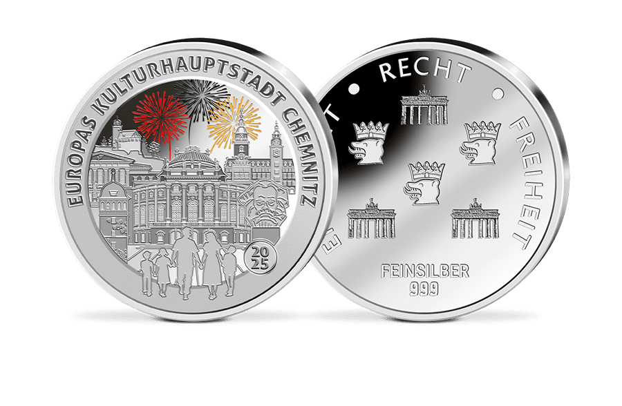 Silber-Gedenkprägung Europas Kulturhauptstadt Chemnitz