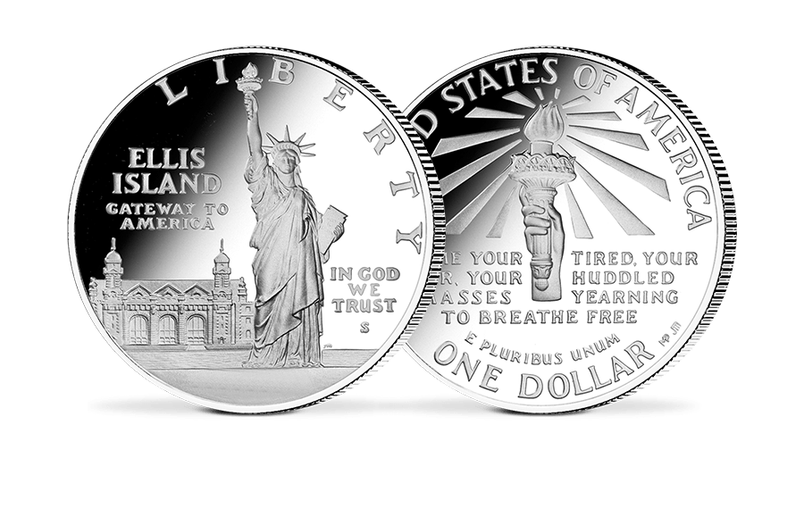 US-Silber-Dollar 100 Jahre Freiheitsstatue
