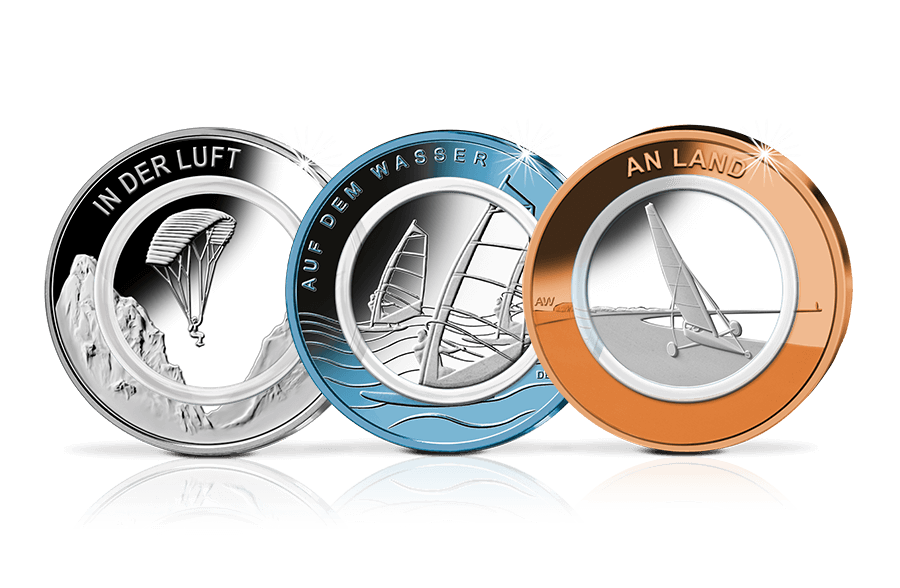 10-Euro-Komplett-Satz Luft bewegt 2019-2021 10-Euro-Komplett-Satz Luft bewegt 2019-2021