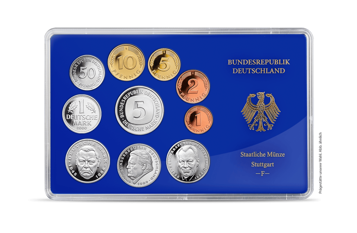 Kursmünzensatz aus dem Jahre 2000