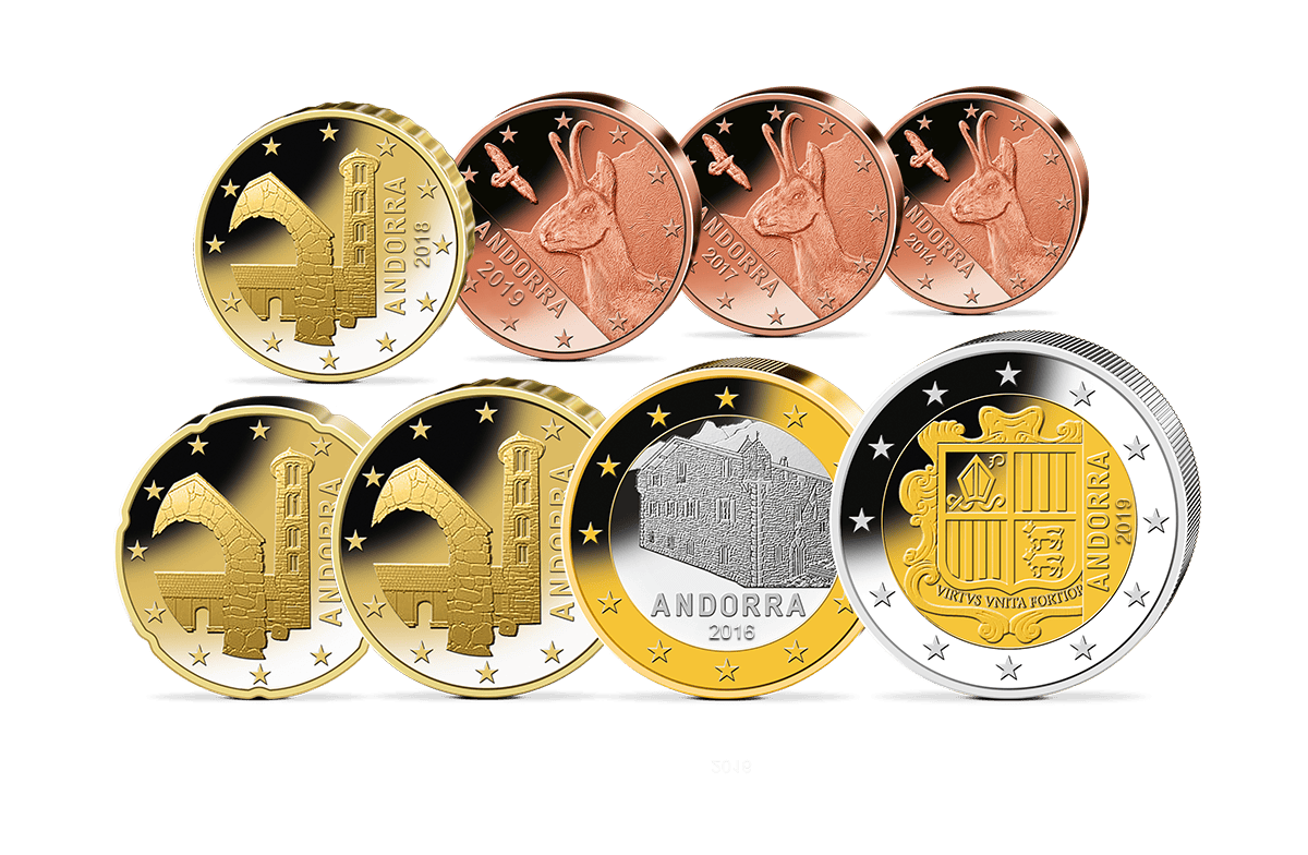 Euro-Kursmünzensatz Andorra