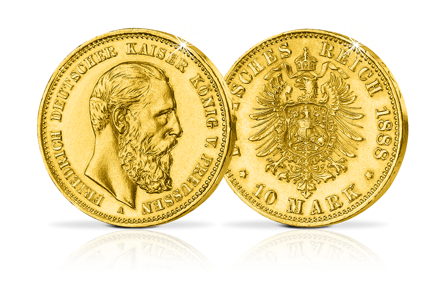 Goldmünze Kaiser Friedrich III.