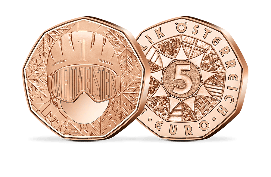 5-Euro-Münze Österreich - Ski WM 5-Euro-Münze Österreich - Ski WM