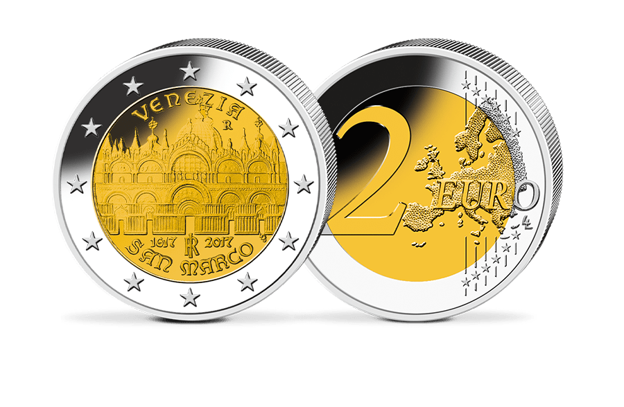 2-Euro-Gedenkmünze Italien – Basilica di San Marco 2-Euro-Gedenkmünze Italien – Basilica di San Marco